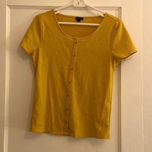 Yellow Ann Taylor Factory short sleeve T